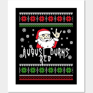 august burn metal santa Posters and Art